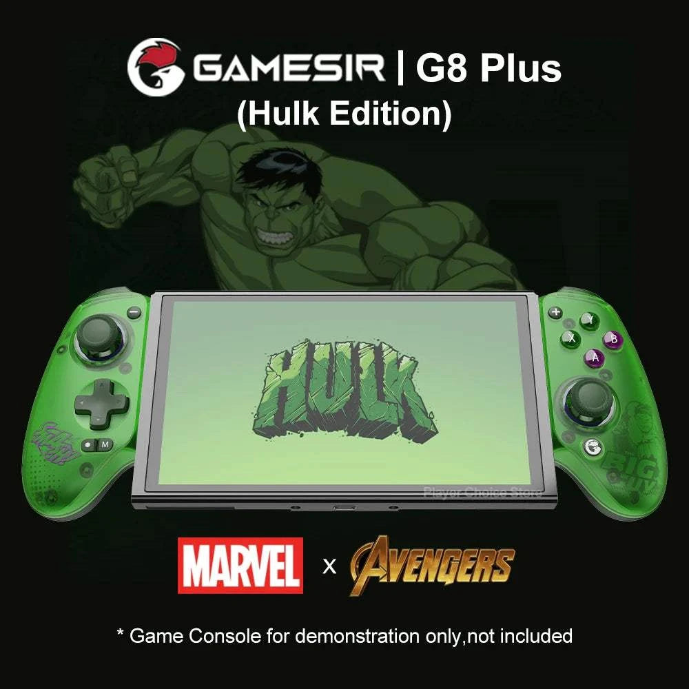 Manette de jeu GameSir G8 Plus compatible Switch, iOS, Android et PC avec connectivité Bluetooth et dongle sans fil.