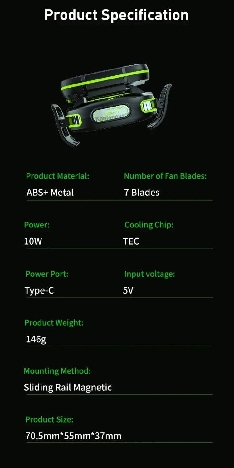 Refroidisseur JS85 — sans fil, batterie 3000 mAh