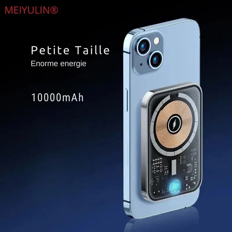 Batterie Externe Magnétique - Meiyulin Transparent : Design Innovant et Performance | GoSilv Gaming