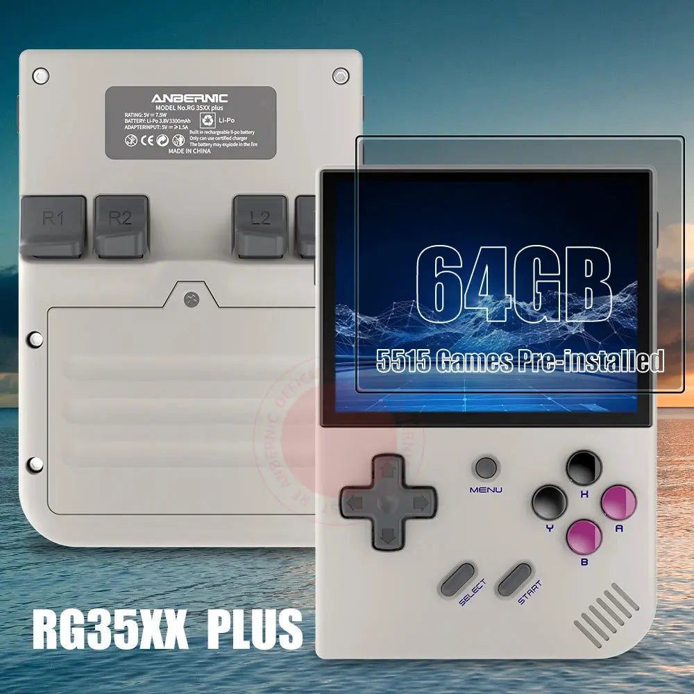 Console Portable Retrogaming - ANBERNIC RG35XX PLUS - Grise