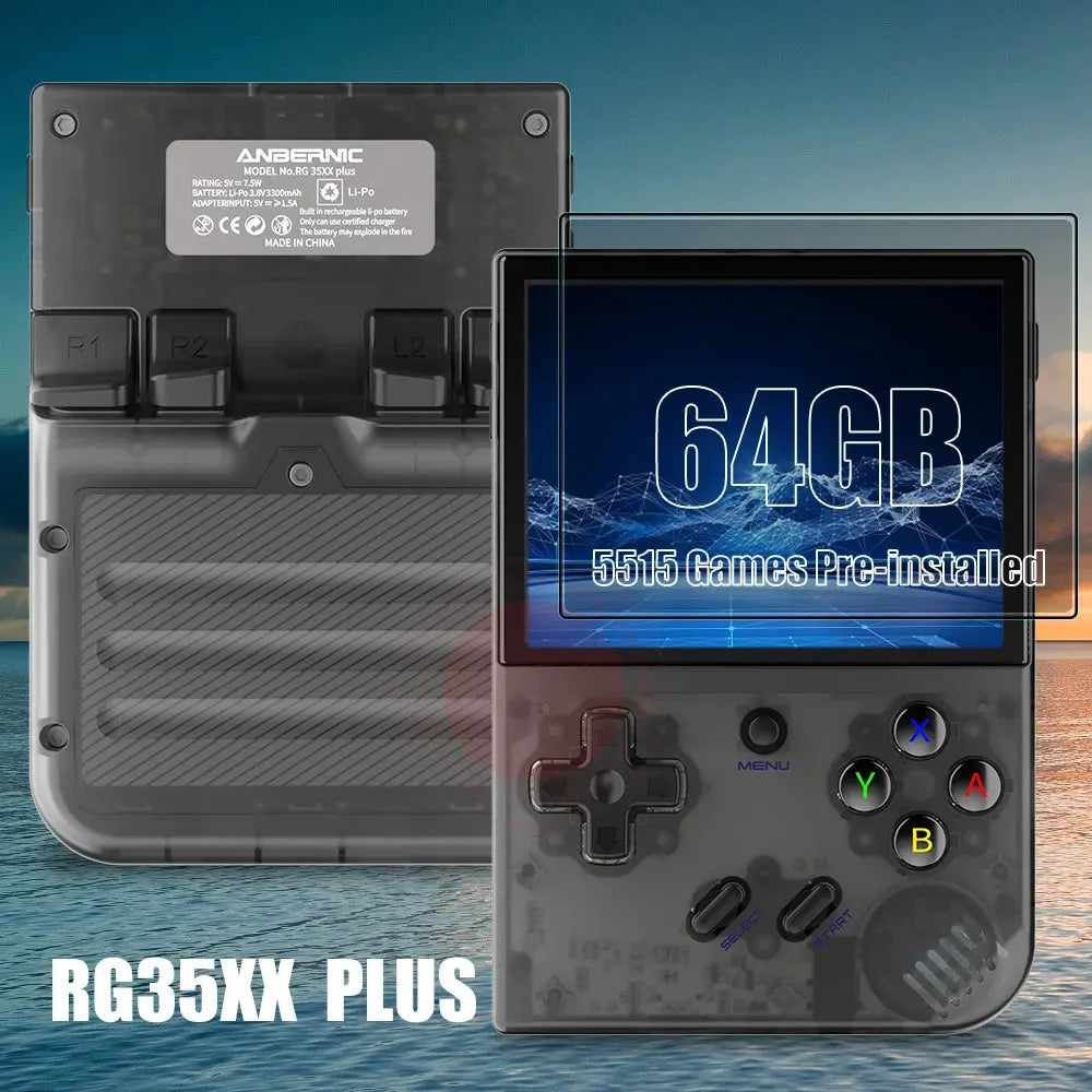 Console Portable Retrogaming - ANBERNIC RG35XX PLUS - Noire