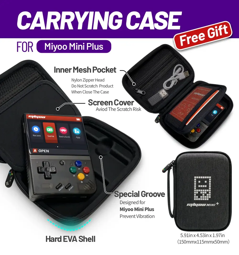 Console Portable Retrogaming - Miyoo Mini Plus | GoSilv Gaming