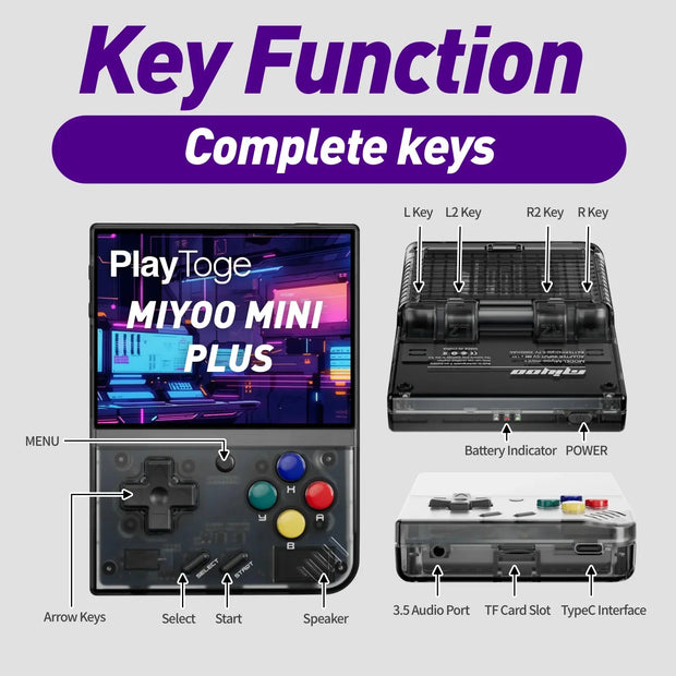 Console Portable Retrogaming - Miyoo Mini Plus | GoSilv Gaming