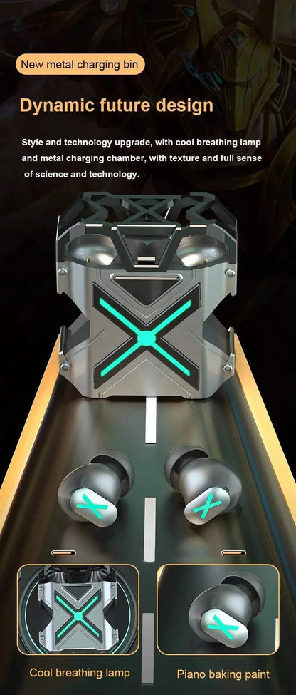Écouteurs Gaming K89 noirs mats avec son 3D immersif, faible latence et micro HD intégré pour gamers mobiles