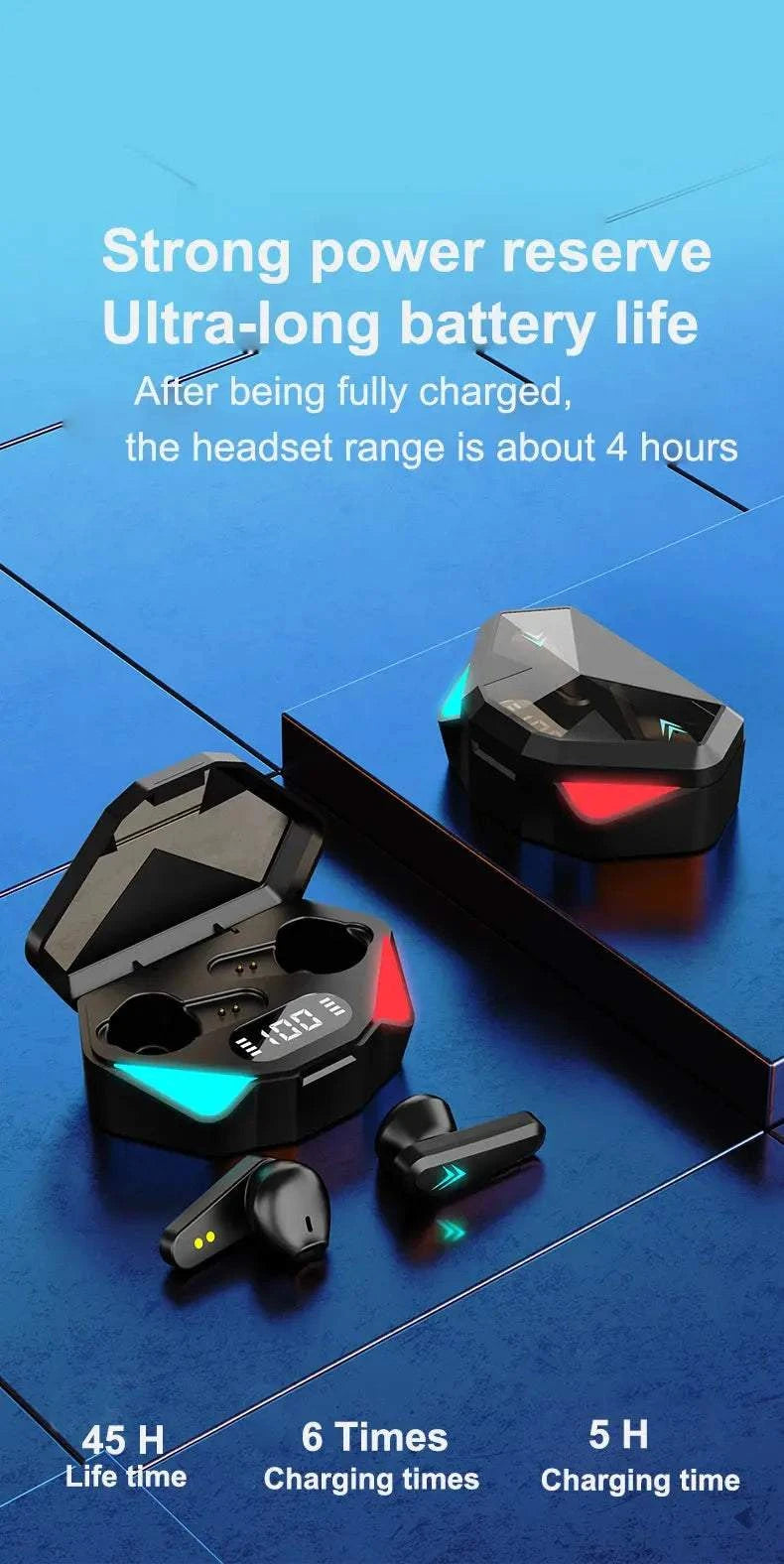 Ecouteurs Gaming - X15 avec son cristallin, confort optimal, isolation acoustique et durabilité pour gamers