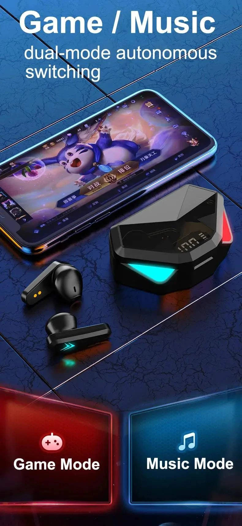 Ecouteurs Gaming - X15 avec son supérieur, confort ergonomique, isolation acoustique et durabilité robuste pour gamers