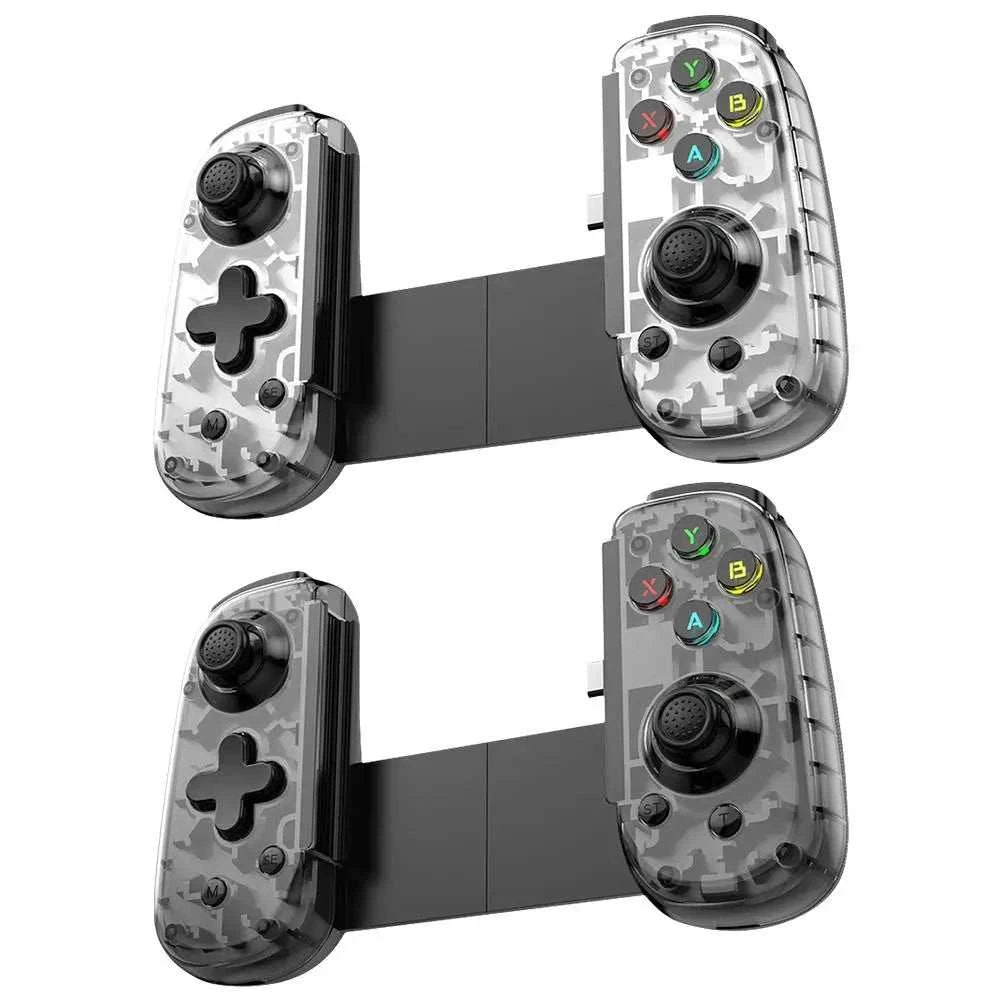 Manette de jeu D6Mini Stretchable noire pliable avec joystick à déclencheur Hall et connectivité Type-C