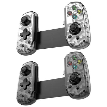 Manette de jeu D6Mini Stretchable noire pliable avec joystick à déclencheur Hall et connectivité Type-C