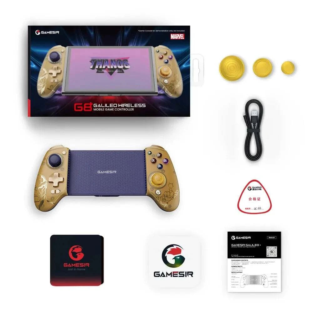 Manette de jeu GameSir G8 Plus compatible iOS, Android, Nintendo Switch et PC avec joystick Hall et vibration réaliste