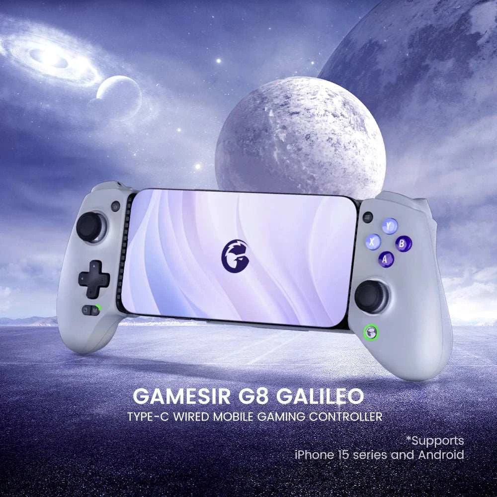 Manette de jeu GameSir G8 Galileo Bluetooth pour mobile avec joystick effet Hall, compatible Nintendo Switch, PC, iOS Android