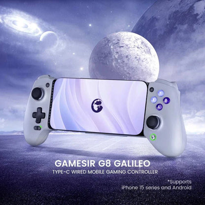 Manette de jeu GameSir G8 Galileo Bluetooth pour mobile avec joystick effet Hall, compatible Nintendo Switch, PC, iOS Android