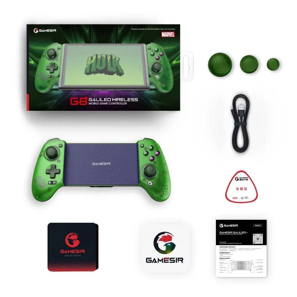 Manette de jeu GameSir G8 Plus compatible Switch, iOS, Android et PC avec design extensible et boutons précis