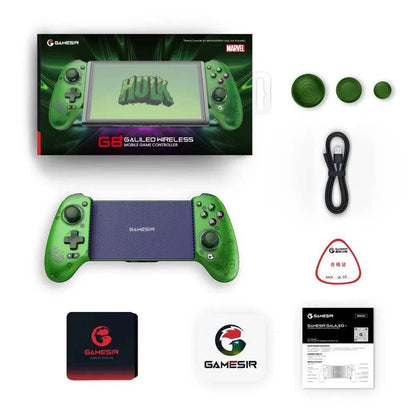 Manette de jeu GameSir G8 Plus compatible Switch, iOS, Android et PC avec design extensible et boutons précis