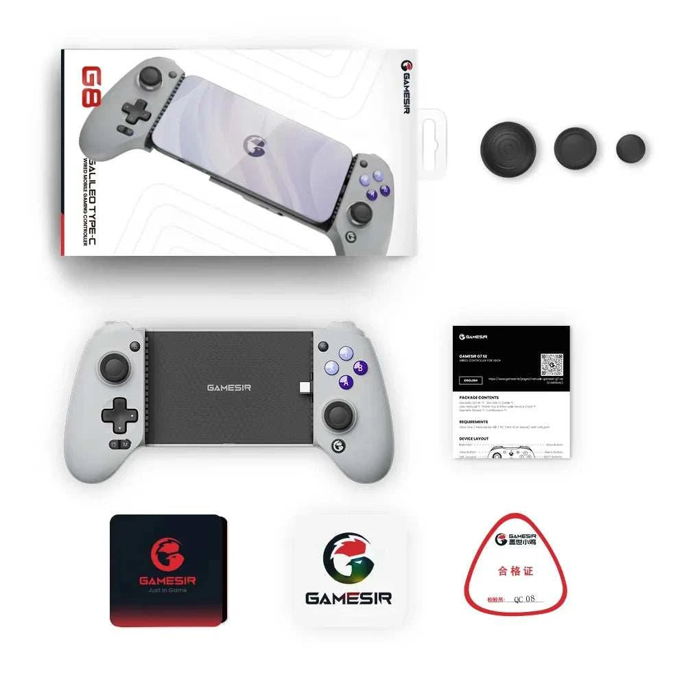 Manette de jeu GameSir G8 Galileo G8 Plus Bluetooth compatible Nintendo Switch et mobiles Android iOS avec joystick à effet Hall