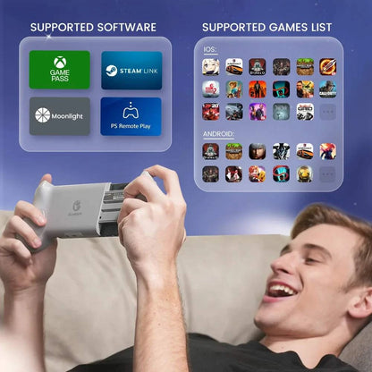Manette de jeu GameSir G8 Bluetooth compatible Nintendo Switch, PC, iOS, Android avec joystick effet Hall