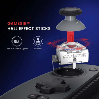 Manette de jeu Bluetooth GameSir G8 Galileo G8 Plus compatible Nintendo Switch, PC, iOS et Android avec joystick à effet Hall