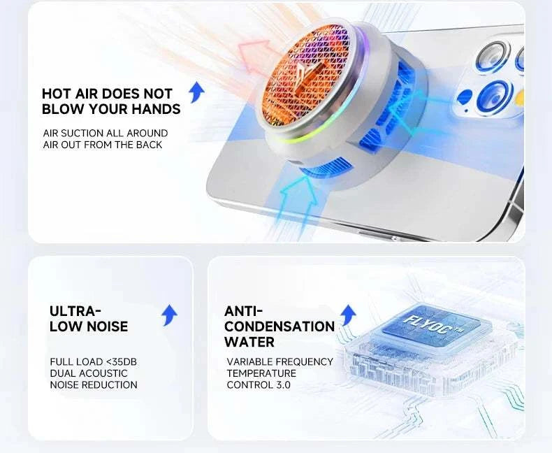 Refroidisseur Flydigi B8X / B9X — magnétique RGB